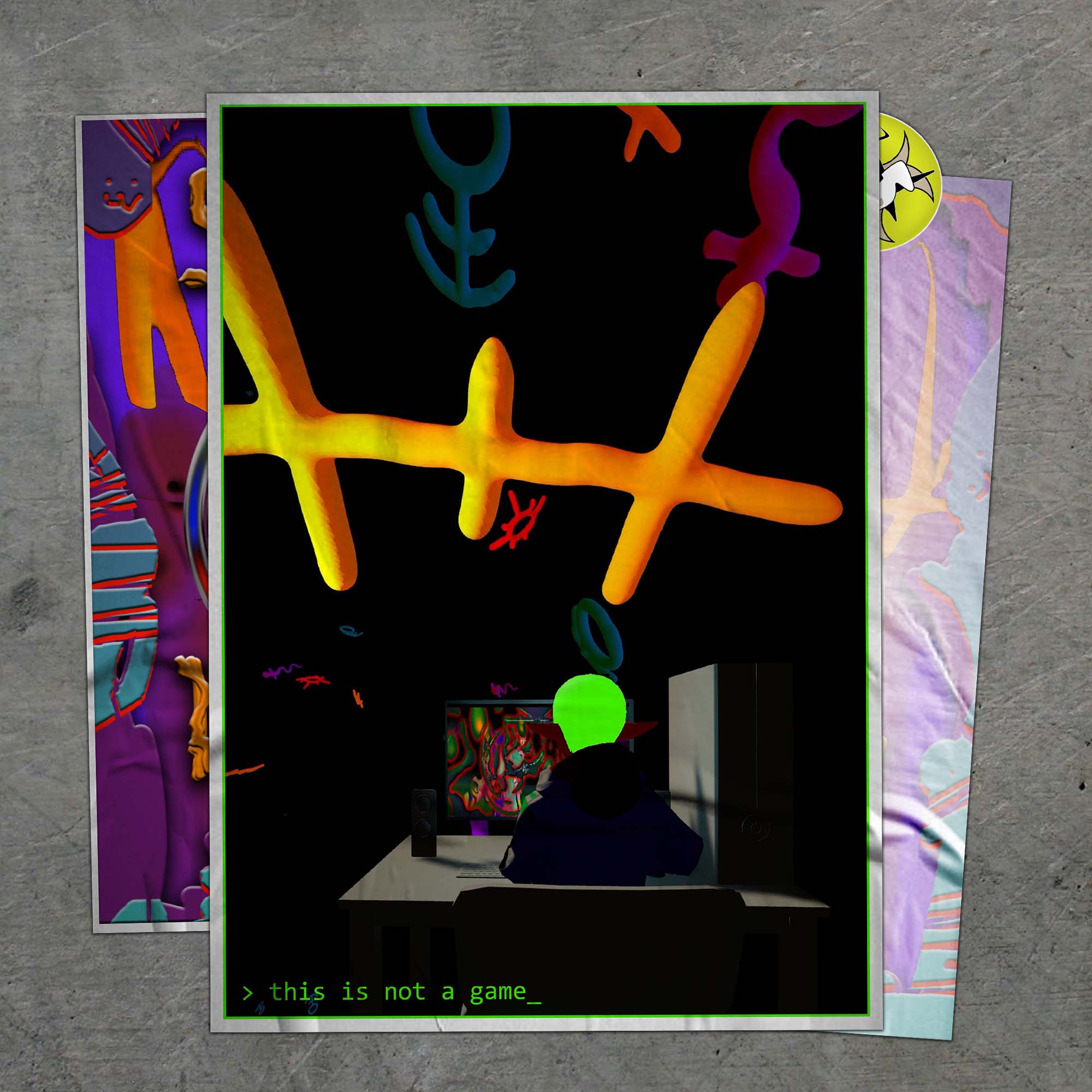 MOE BEBIUS posters for AMAZE.SPACE 2022 - @alpha_rats