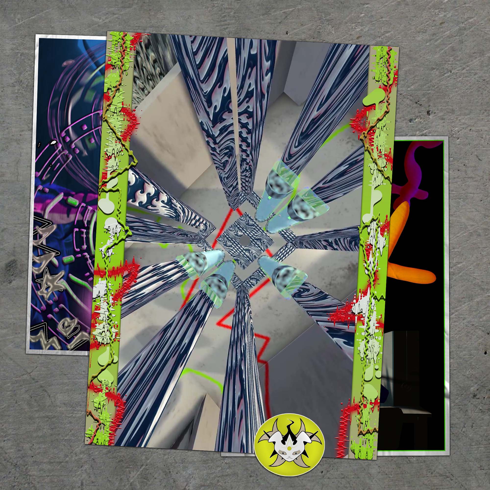 MOE BEBIUS posters for AMAZE.SPACE 2022 - @alpha_rats