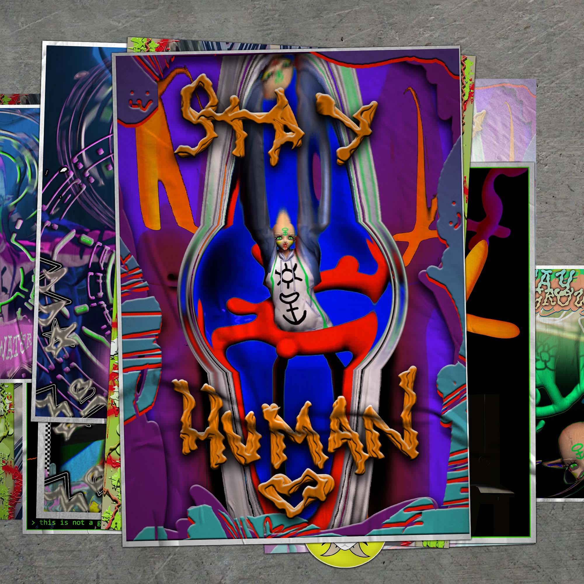 MOE BEBIUS posters for AMAZE.SPACE 2022 - @alpha_rats